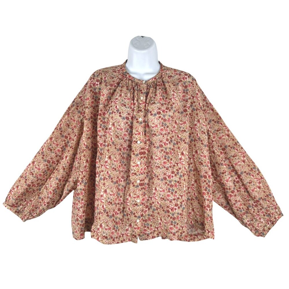 Doen Jane Blouse Top - Pink Valley Floral (Medium) - Picture 9 of 9